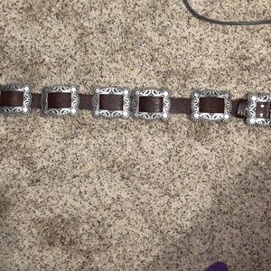 Brown concho belt